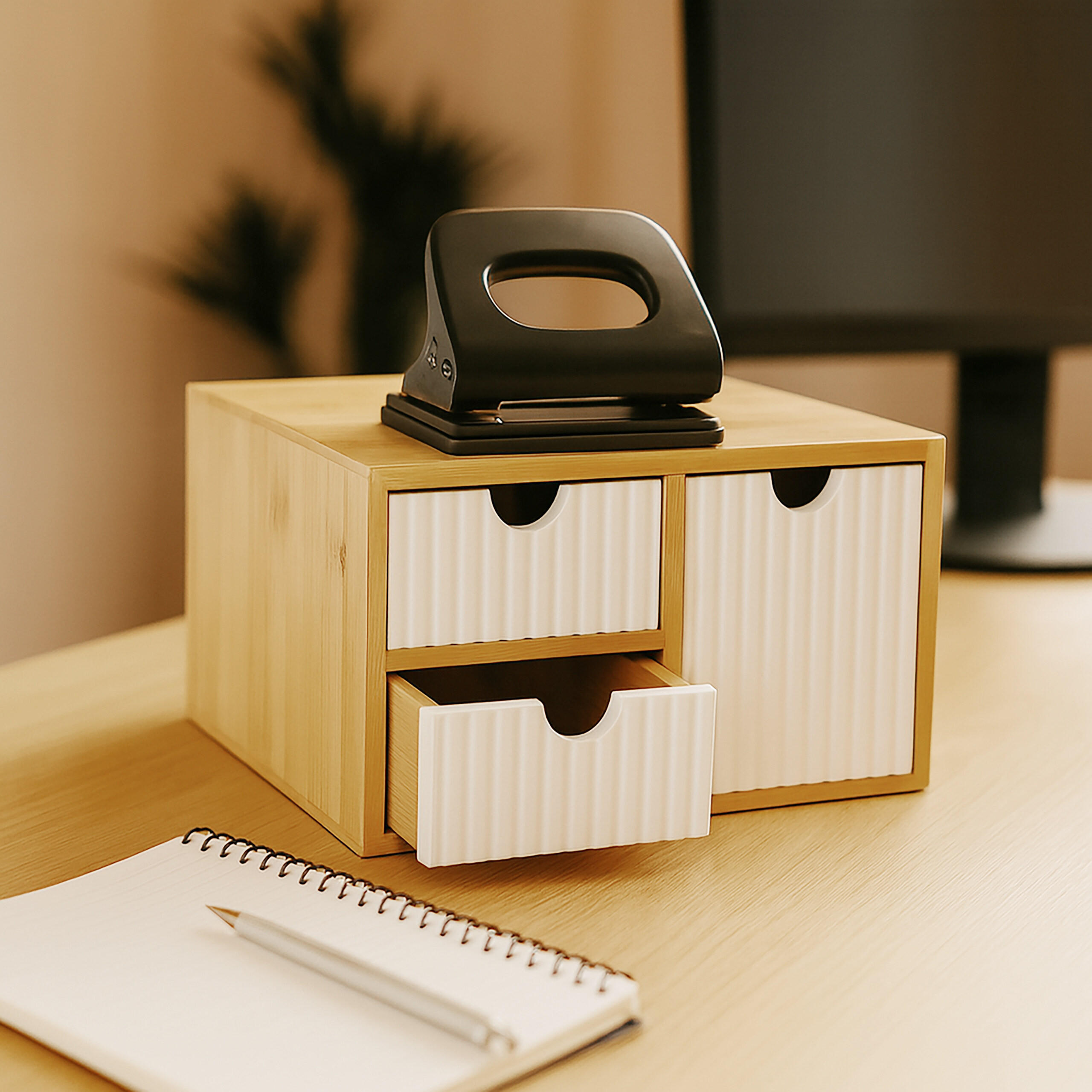 SCHUBLADENBOX - Multicolor, Holz/Holzwerkstoff (20/25/15cm) - Relaxdays