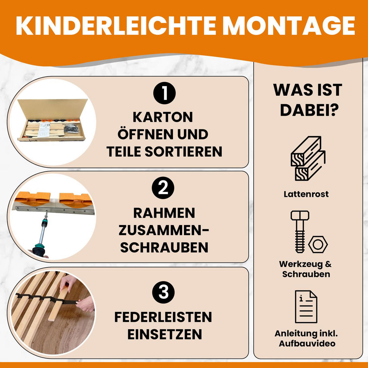 LATTENROST MULTIRA K Kopfteil verstellbar 70x200 cm - Naturfarben, Holz (70/200cm) - Coemo