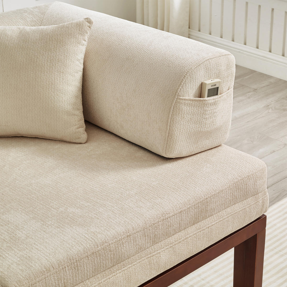 SCHLAFSOFA DE-35084 Beige - Beige, Holz (81/64/176cm) - ComfortXL