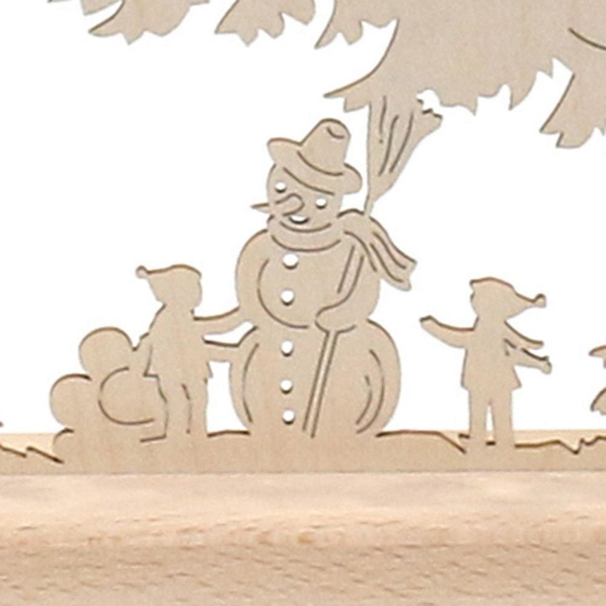 SCHWIBBOGEN Winterdorf 7-flammig - Multicolor, Holz (0.1/1/0.1cm) - Dekoteam24