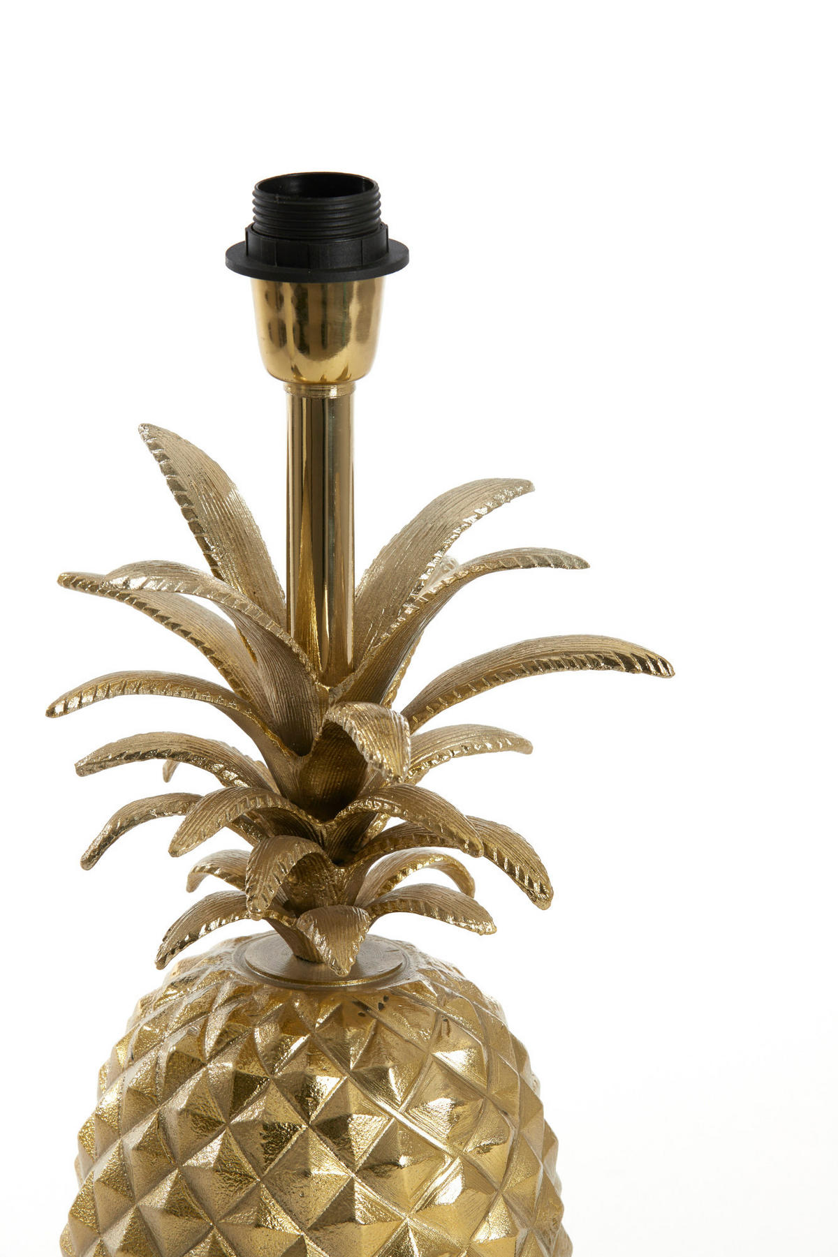 LAMPENFUSS Ananas Gold Ø20/42 cm - Goldfarben, Metall (20/19/42cm) - Light & Living
