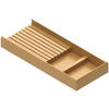 MESSERBLOCK Holz Messerhalter Schublade 20x 47,2x 5cm Eiche natur für 8 Messer - Braun, Holz (20/5/47.2cm)
