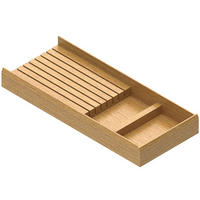 MESSERBLOCK Holz, Messerhalter Schublade 20x47,2x5cm, Eiche natur - Eichefarben, Holz (20/5/47.2cm)