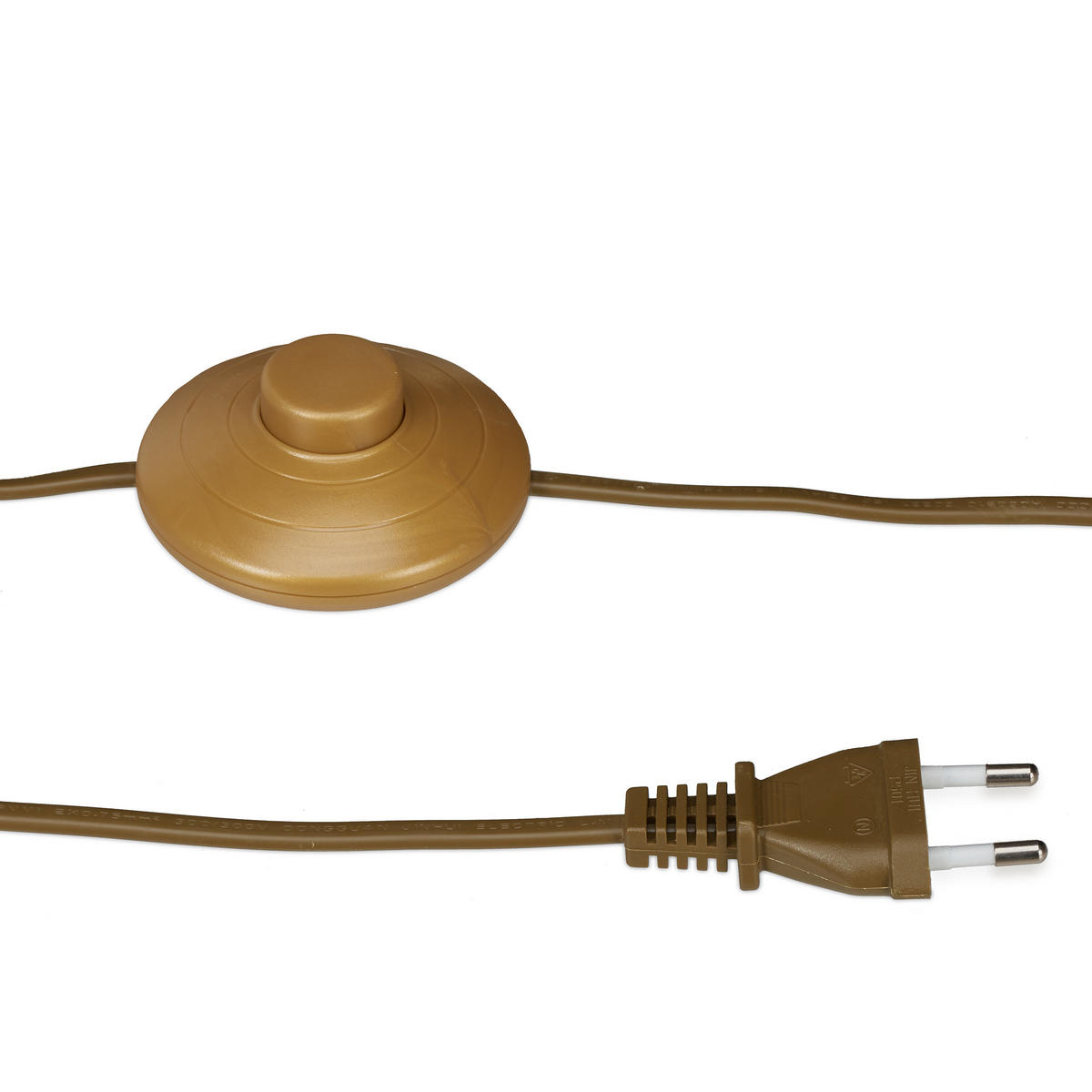 STEHLAMPE - Goldfarben, Kunststoff/Textil (43/43/156cm) - Relaxdays
