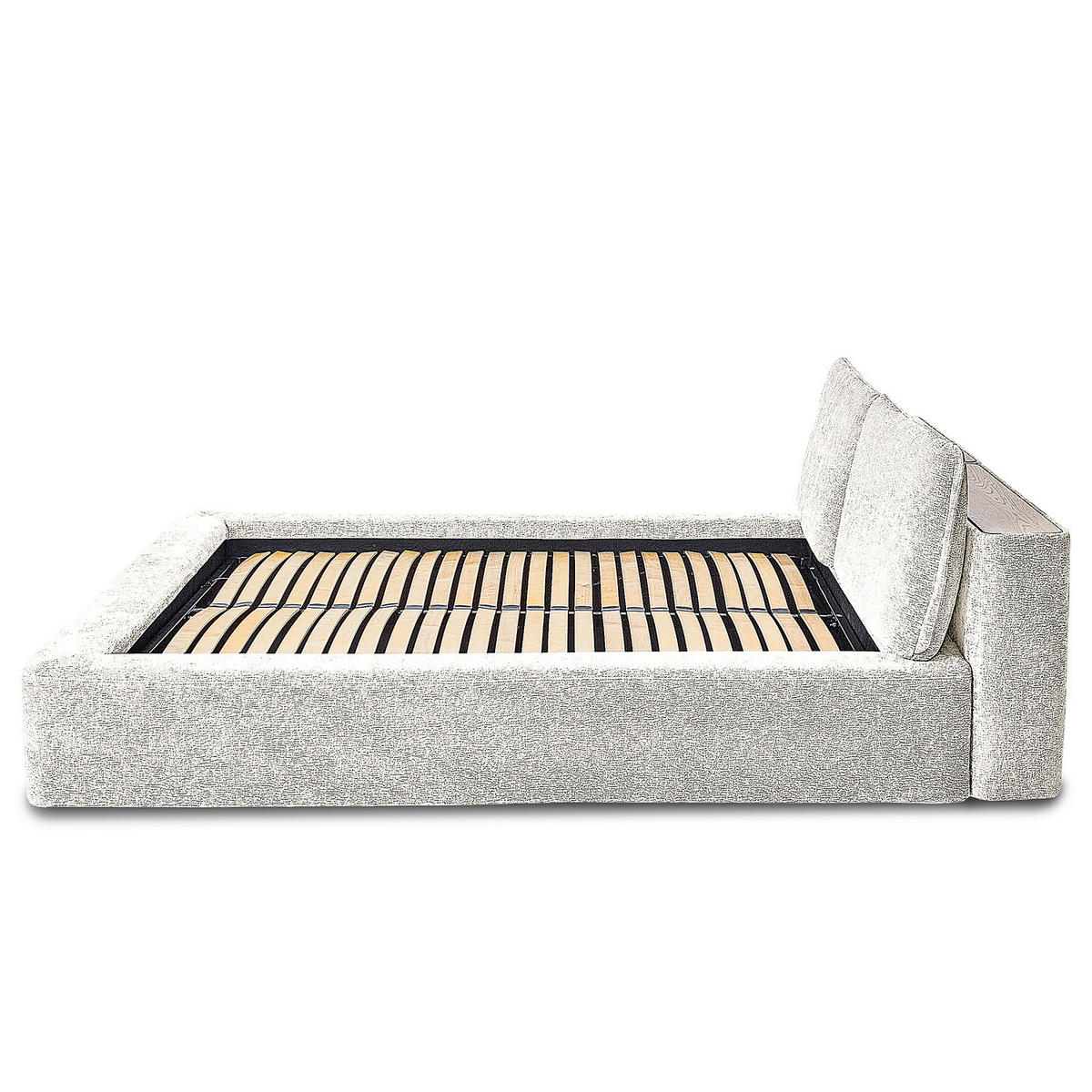 POLSTERBETT - Creme, Textil (140/200cm) - home24