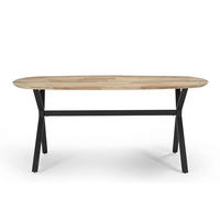 ESSTISCH aus Mangoholz 180cm, natürlich - Braun, Holz (180/90/76cm) - Giga Meubel