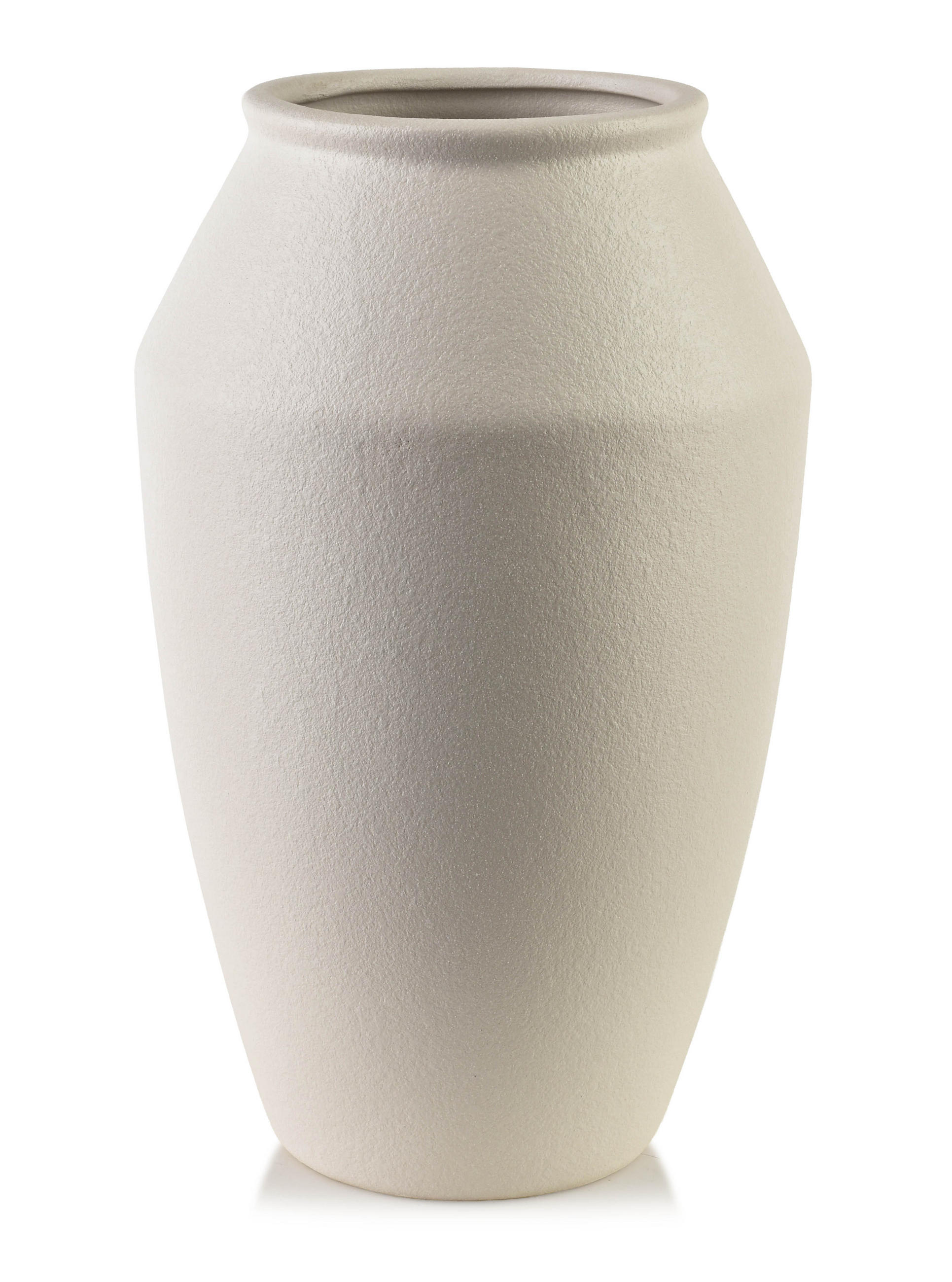 VASE Manon 15/9/26cm Polyresin - Beige, Kunststoff (27cm) - Mondex