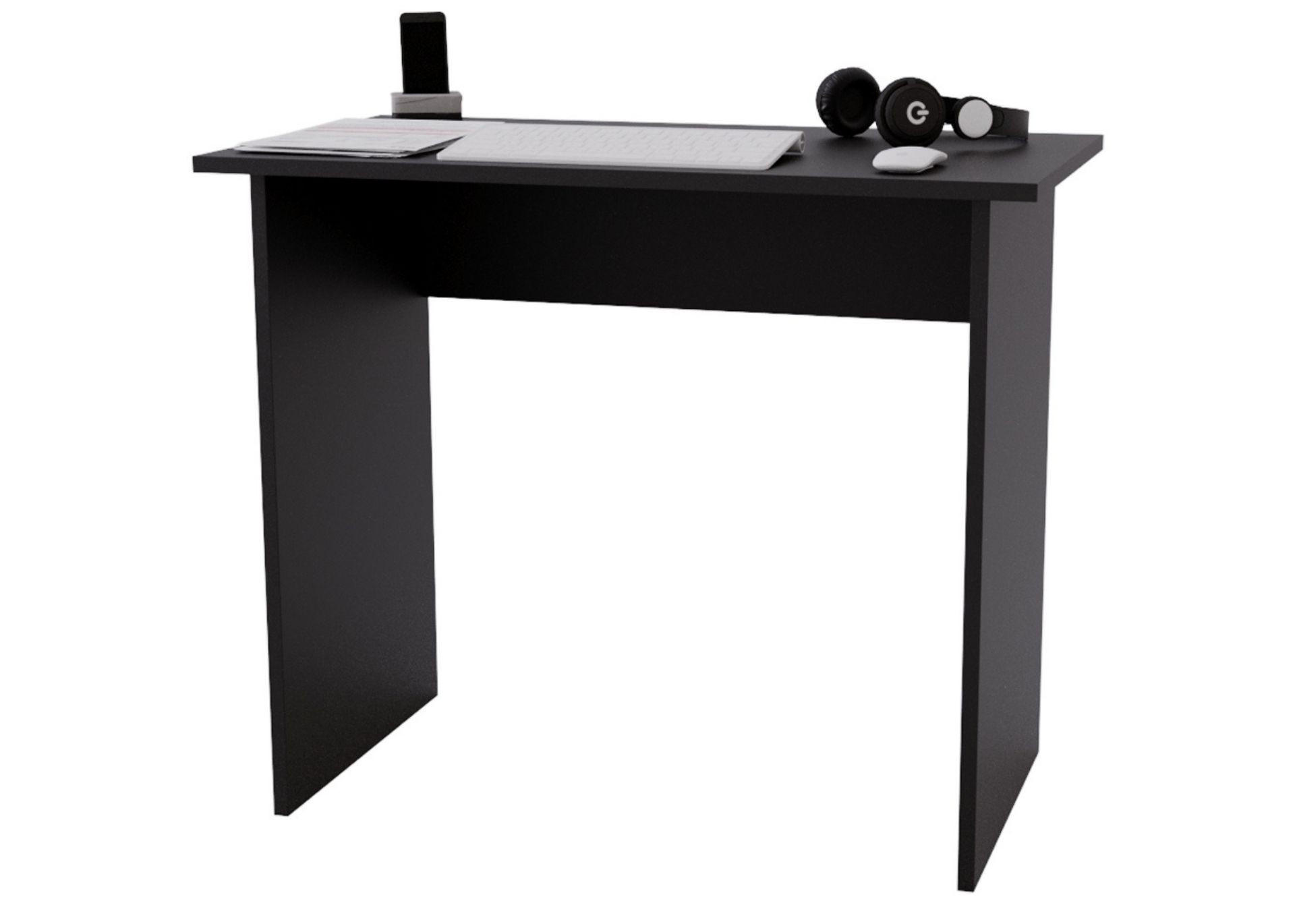 SCHREIBTISCH Schwarz 90/50/73cm - Schwarz, Holzwerkstoff (50/90/73cm) - CraftPAK