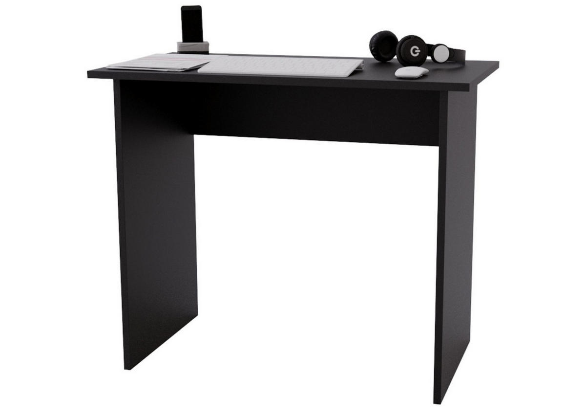 SCHREIBTISCH Schwarz 90/50/73cm - Schwarz, Holzwerkstoff (50/90/73cm) - CraftPAK