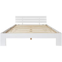 MASSIVHOLZBETT 140x200cm Doppelbett Stauraum unter dem Bett - Weiß, Holzwerkstoff (140/200cm)
