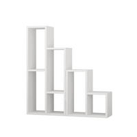 REGAL 10 Fächer H89 cm - Sule - Weiß, Holzwerkstoff (20/89/42cm) - Calicosy