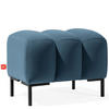 SITZHOCKER Polsterhocker PECCO, Veloursstoff - Schwarz/Rosa, Holz/Textil (60/50/50cm) - KONSIMO®