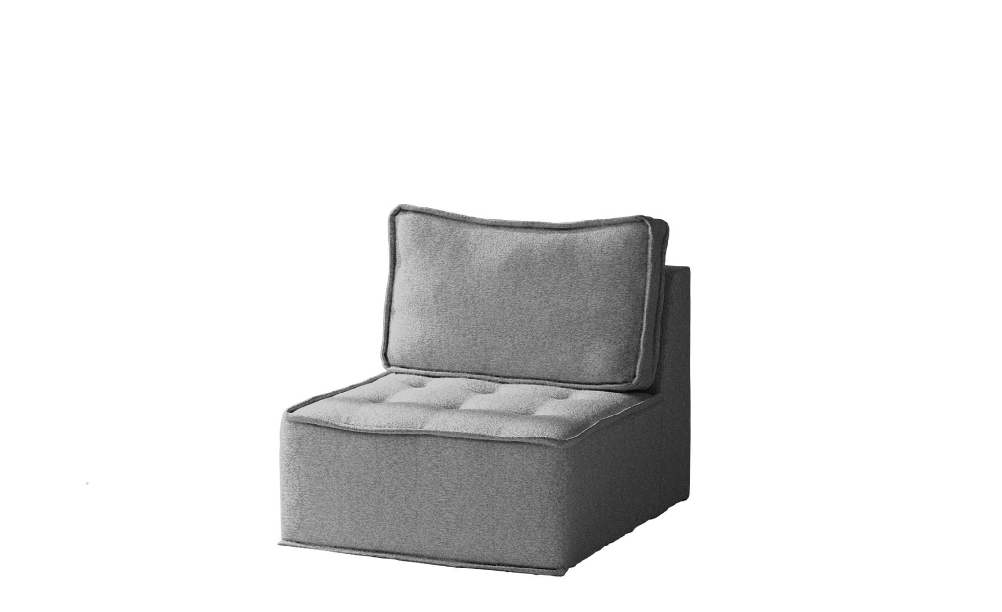 SESSEL Sande Xs In Raven - Grau, Holzwerkstoff/Textil (80/85/90cm) - Fun Möbel