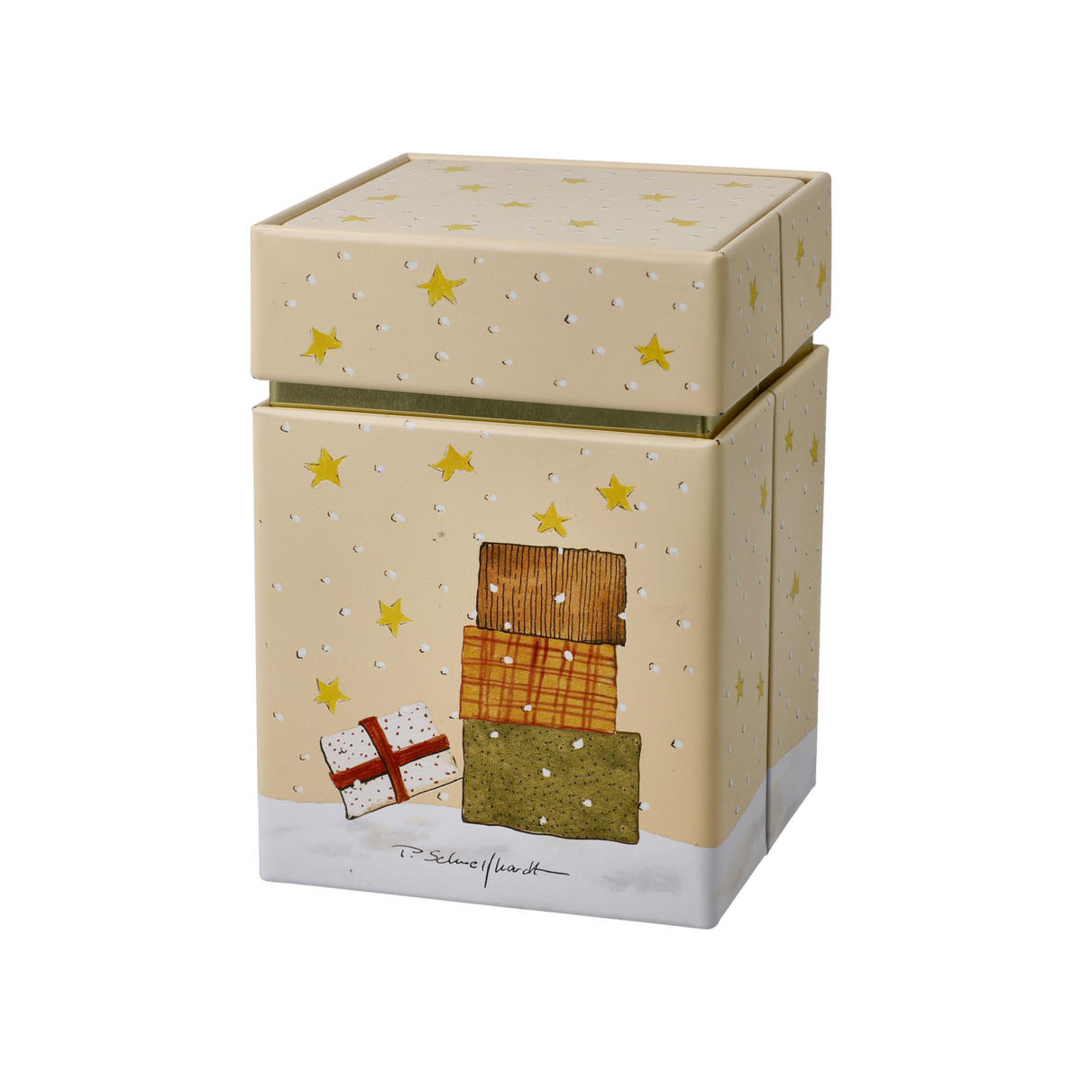 TEEDOSE Peter Schnellhardt - Wintertime Friends, Metall, Bunt, 600 ml - Multicolor, Metall (7.5/11/7.5cm) - Goebel