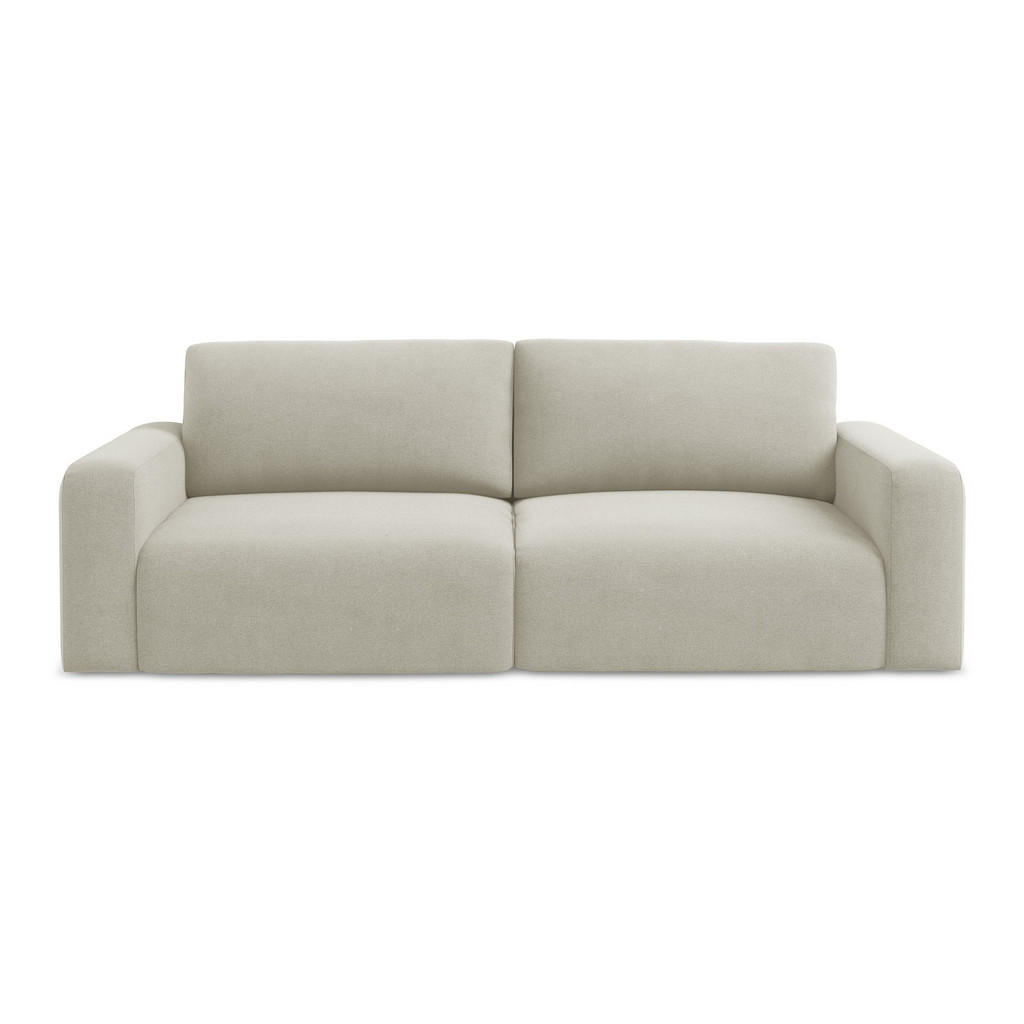 Thumbnail - Makamii 3-Sitzer, Creme, Textil, Füllung: Schaumstoff, 244x79x102 cm, Made in EU, Wohnzimmer, Sofas & Couches, Schlafsof...