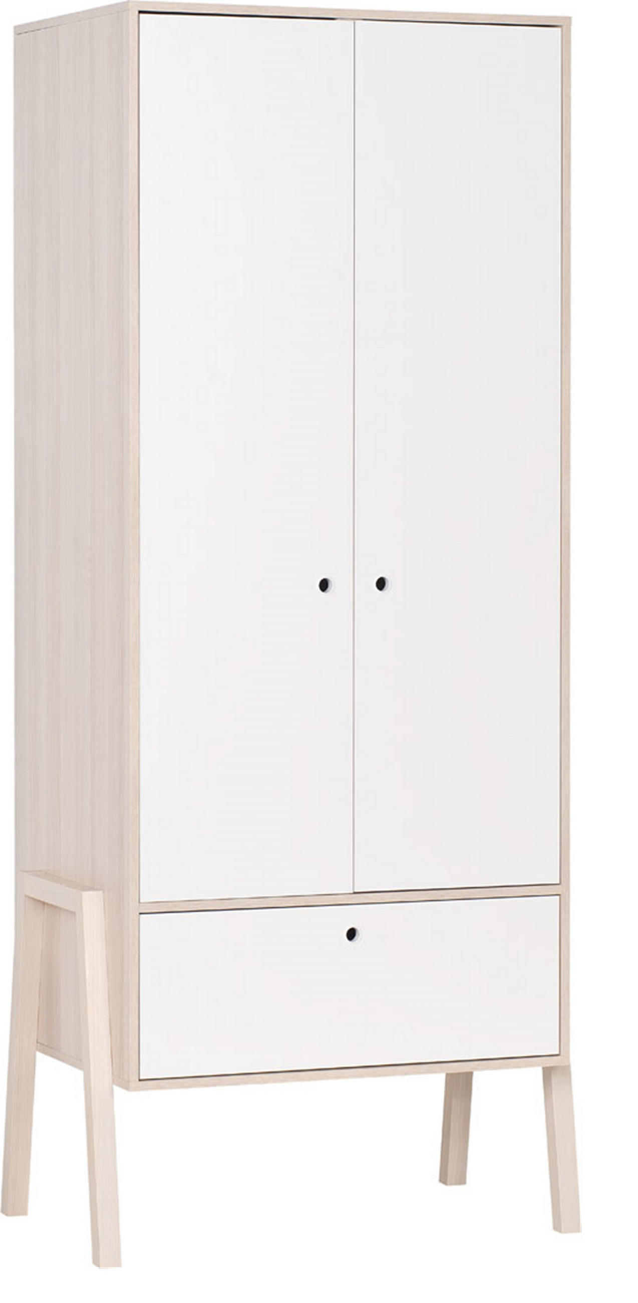 KLEIDERSCHRANK SPOT 2-TÜRIG - Weiß, Holzwerkstoff (88/210/60cm)