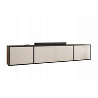 TV-LOWBOARD EDI 4 Craft Gold Eiche / Kaschmir – 4-türig - Honigeiche/Kaschmir, Holzwerkstoff (206.4/42/38.9cm)