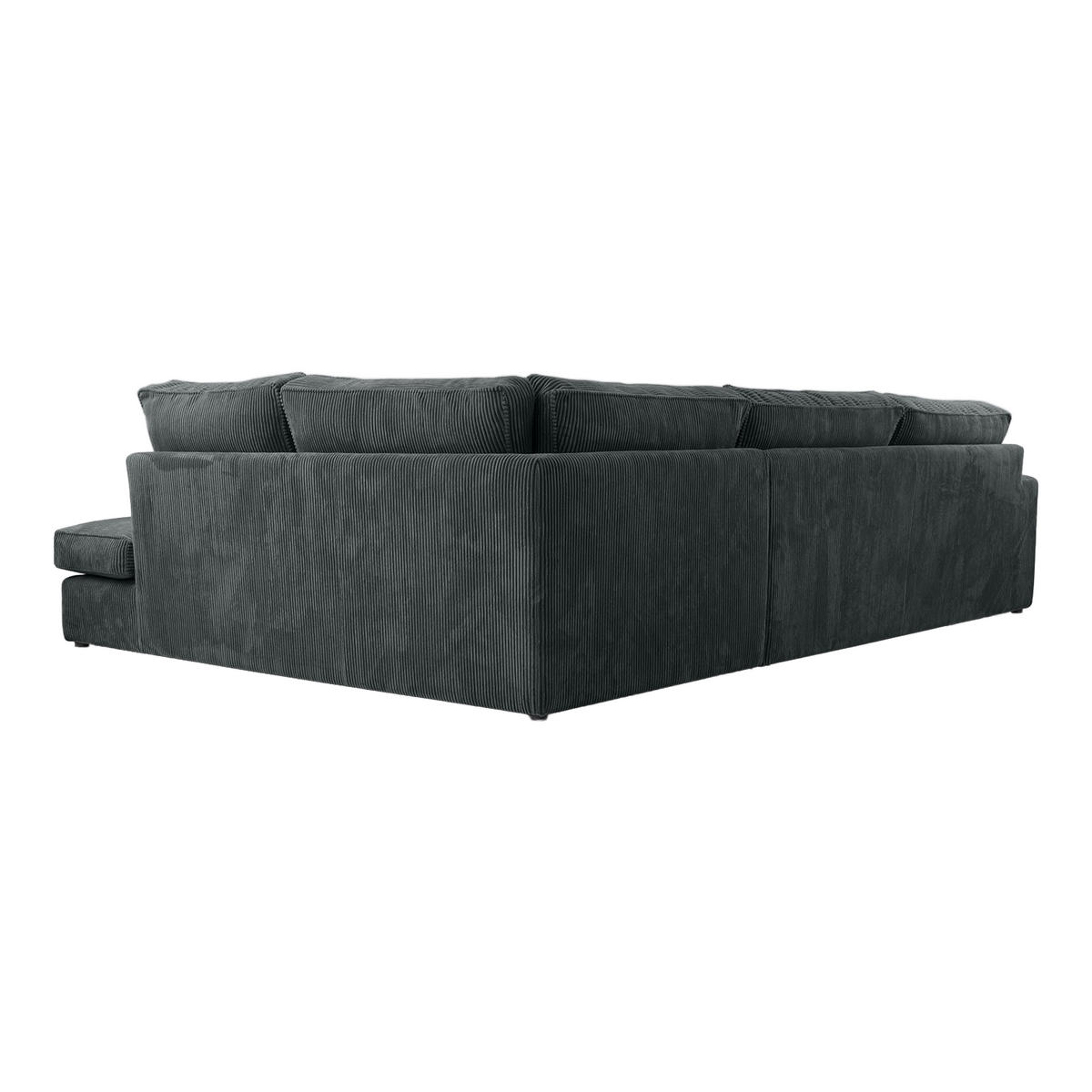 ECKSOFA CAMBO MINI Ohne Schlaffunktion, Dunkelgrau - Dunkelgrau, Textil (280/224cm) - Fedve