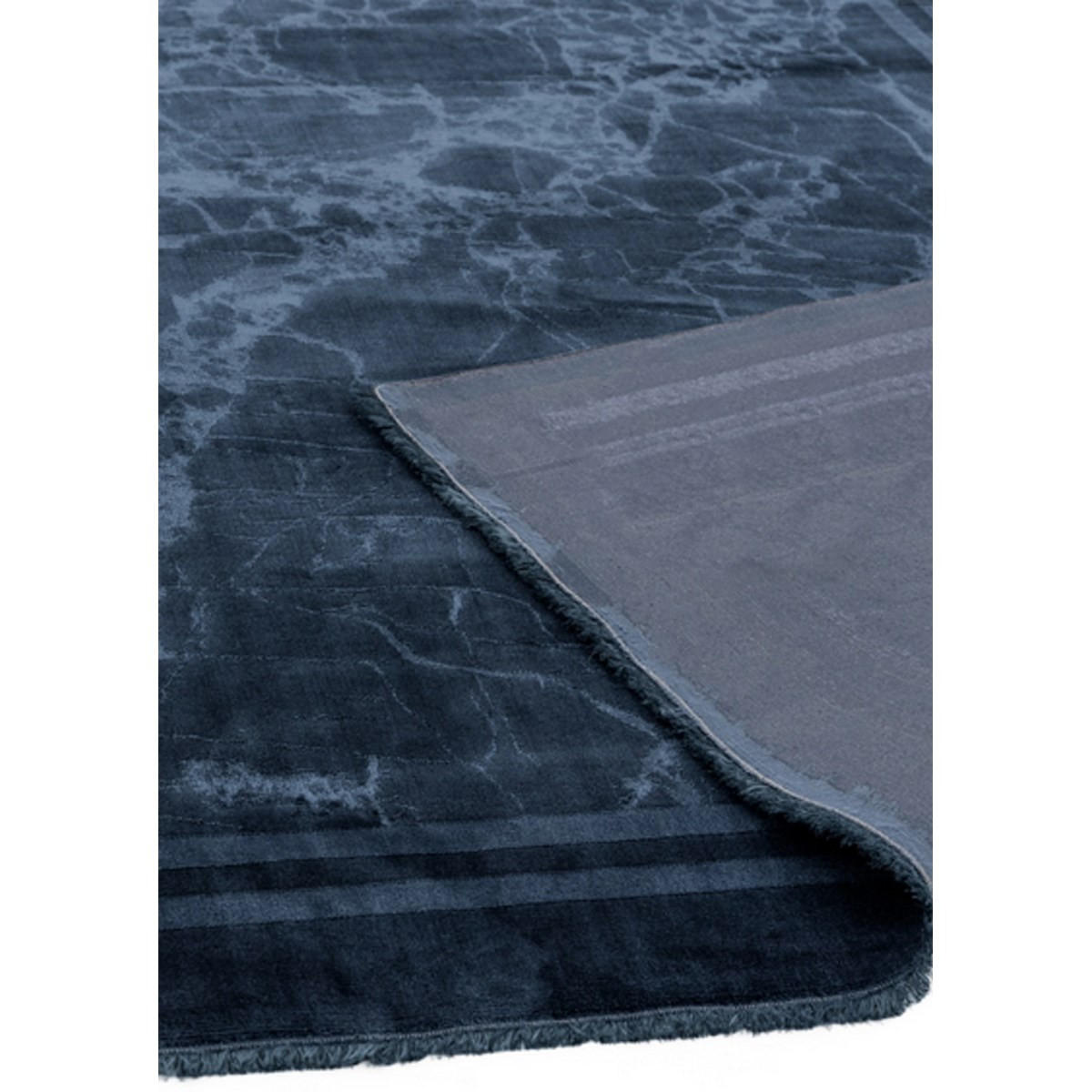 TEPPICH Moderner RAYA BORDER Blau 160 x 230 cm - Blau, Textil (160/230cm) - Novatrend