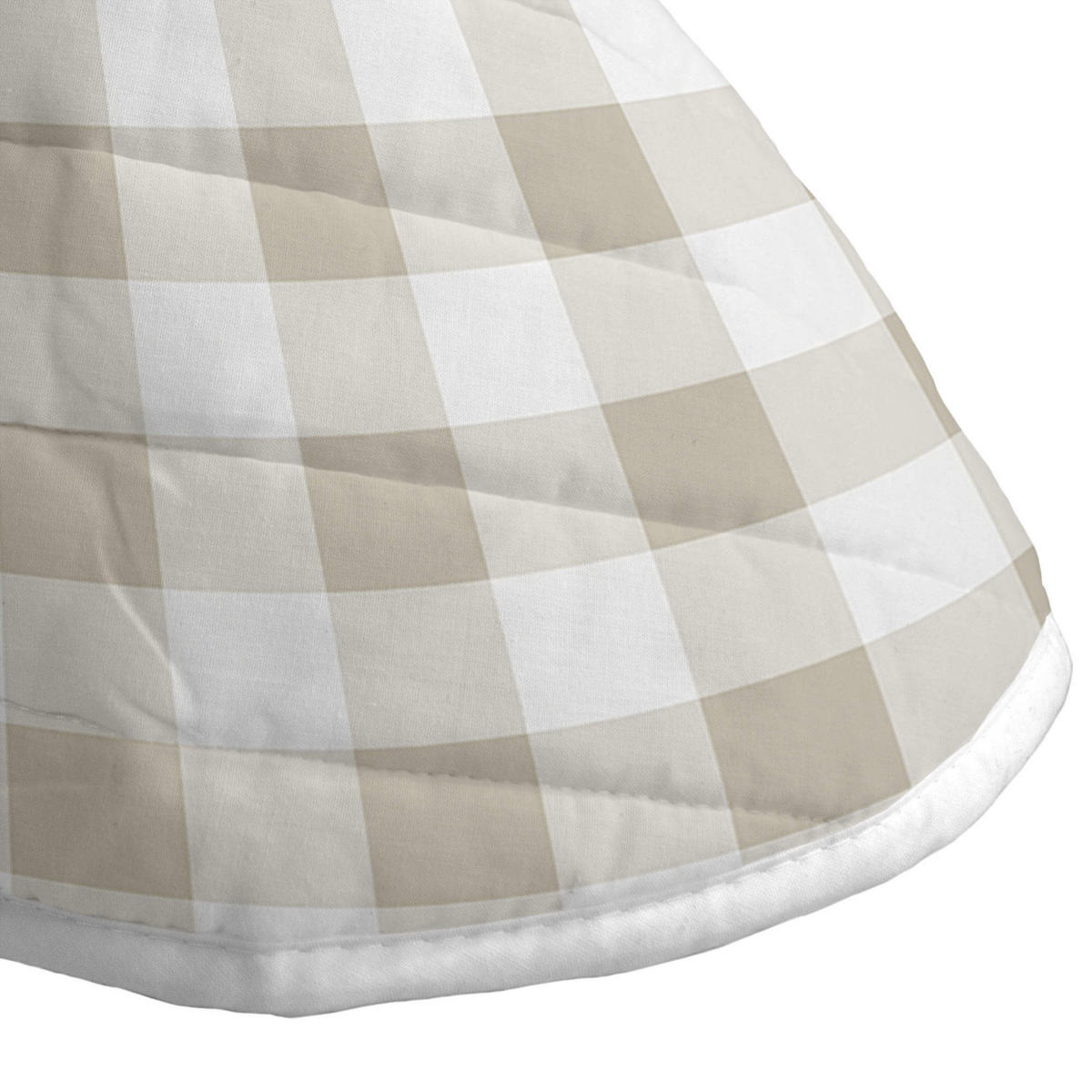TAGESDECKE vichy 180x260 cm (bett 80/90/105) beige - Beige, Textil (180/260cm) - Happy Friday