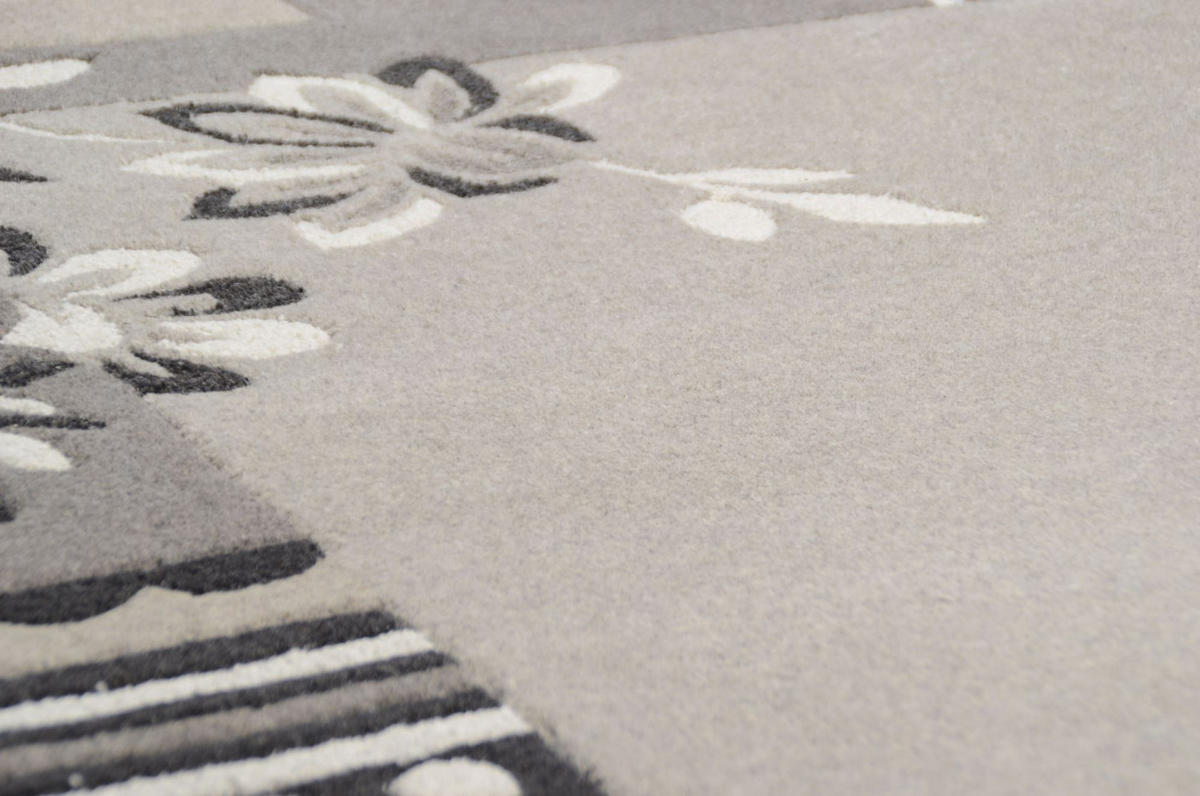 TUFTTEPPICH Napura 90x160 cm - Grau, Textil (90/160cm) - THEKO