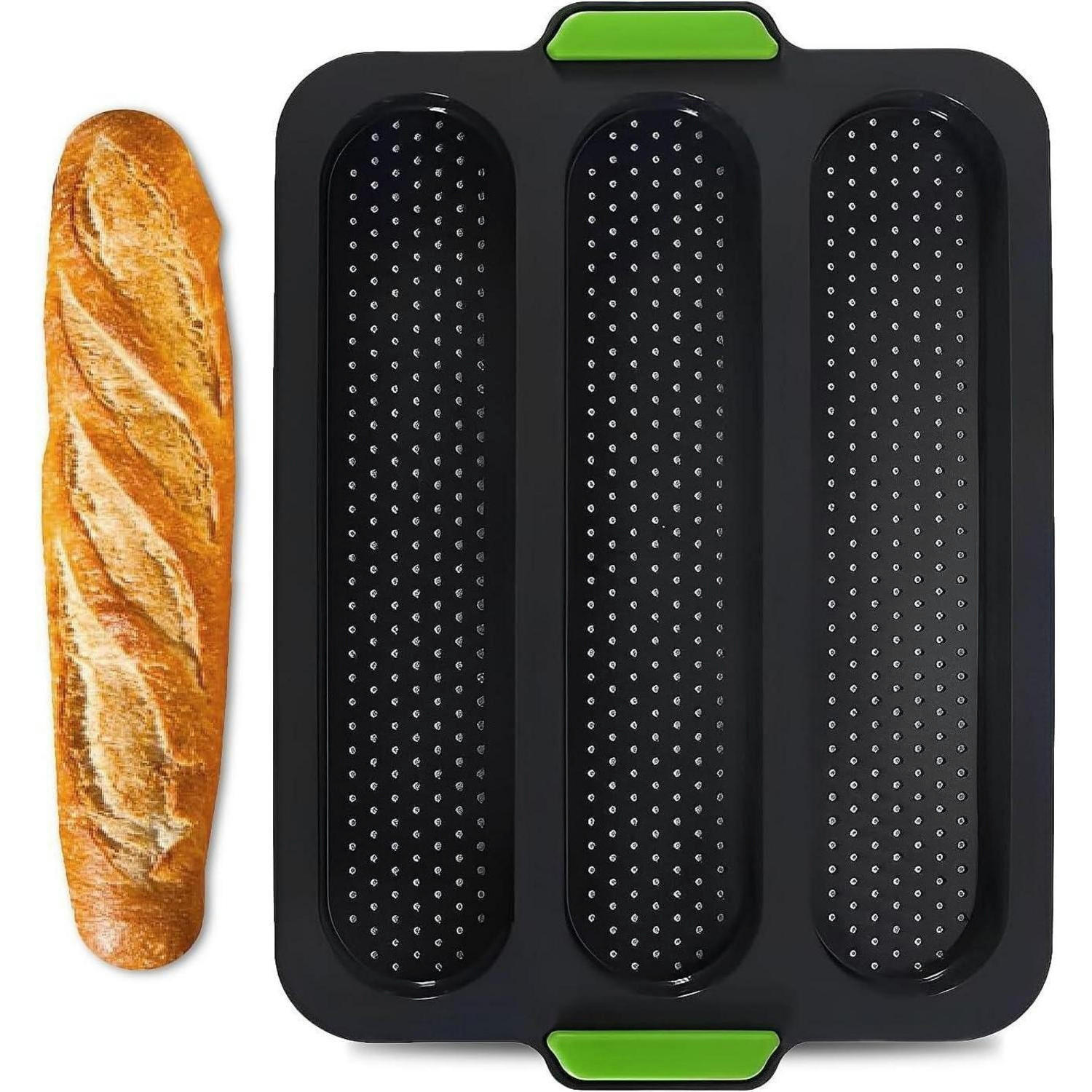 XXXLutz Baguette-Backblech Grau 23x3x34 cm