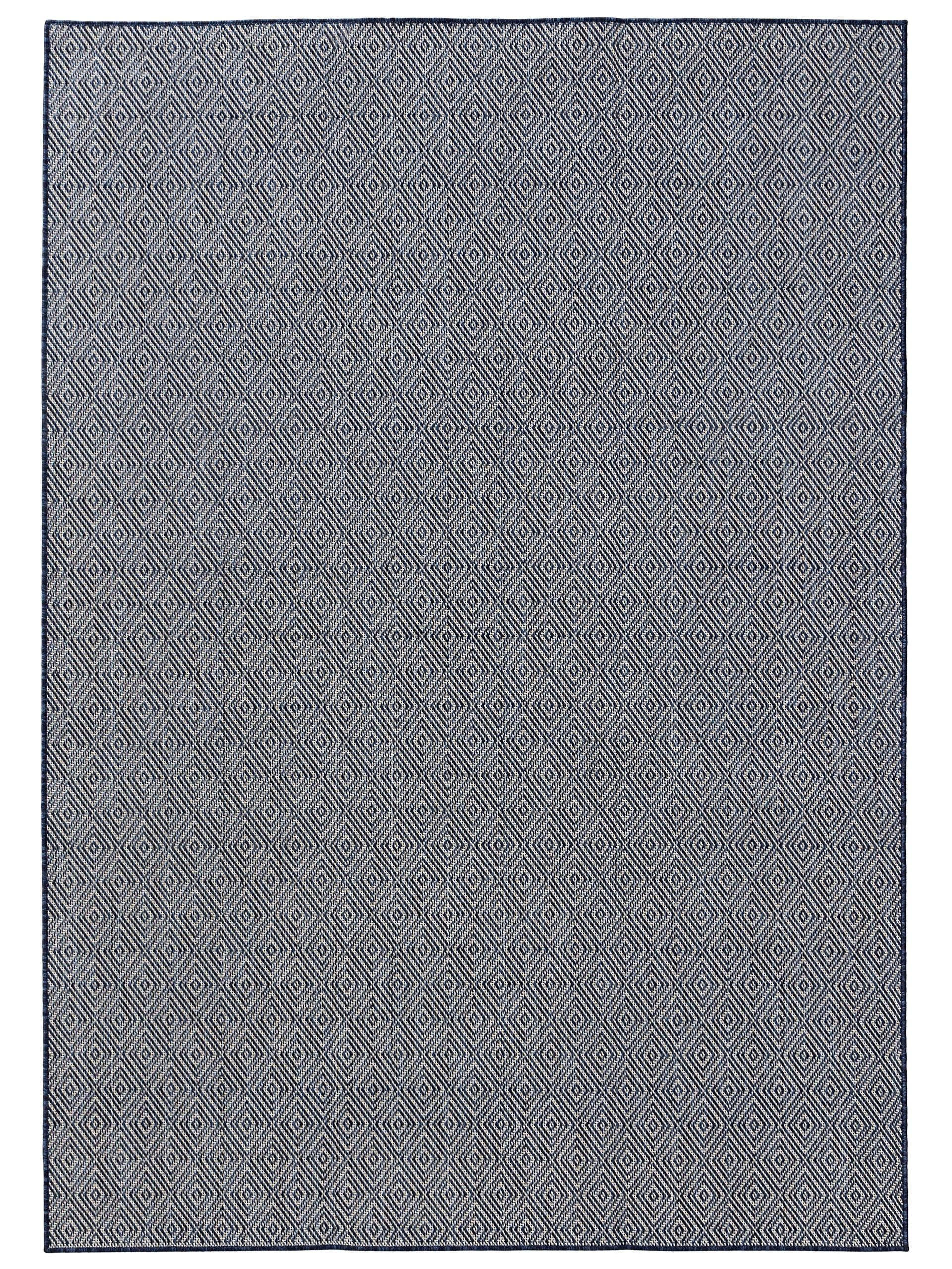 OUTDOORTEPPICH Lou Blau 140x200 cm - Blau, Kunststoff (140/200cm) - benuta