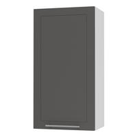 KÜCHENHÄNGESCHRANK Kvantum W4/50 Graphit Matt / Weiß Matt 50 / 32,5 / 96cm - Graphitfarben/Weiß, Holz/Holzwerkstoff (50/96/32.5cm) - Feldmann-Wohnen