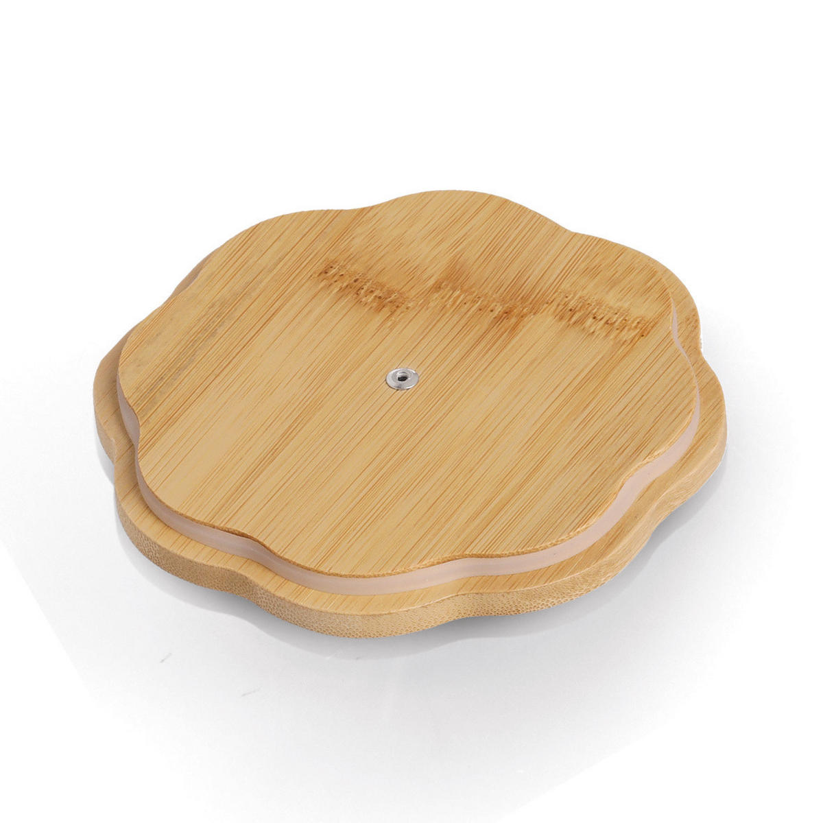 VORRATSDOSE Bambusdeckel 1 l 12,2/12,2/16,5 cm - Beige, Metall (12.2/16.5/12.2cm) - ZELLER