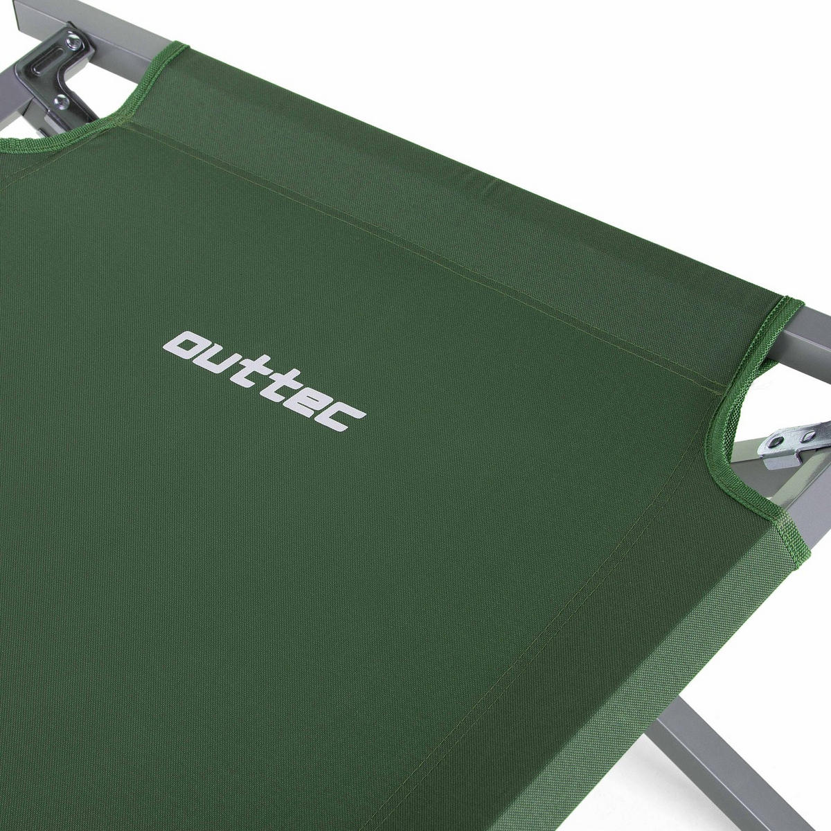 CAMPINGBETT 203/62/45 cm - Grün, Textil/Metall (203/45/62cm) - Outtec