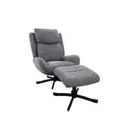 RELAXSESSEL Trani, Webstoff, Grau - Grau, Textil (75/100/93cm) - dasmöbelwerk