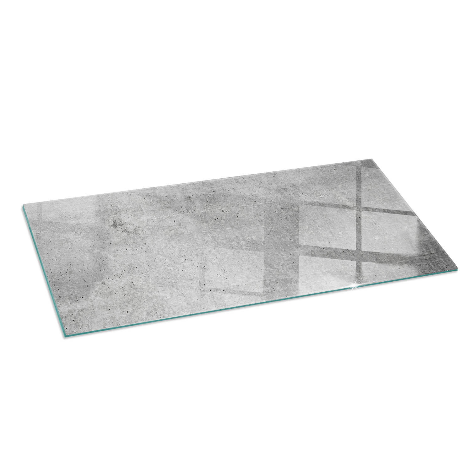 ArtPrintCave Glasplatte Grau 125x50x0.4 cm