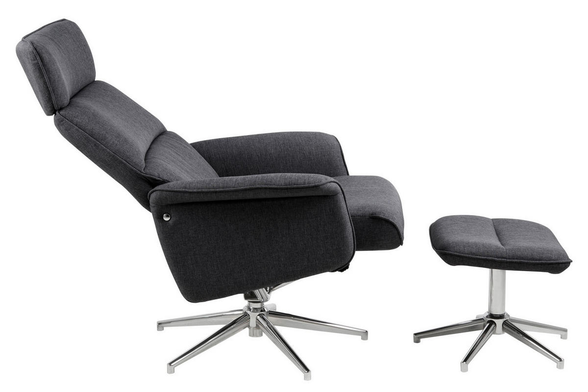 SESSEL dunkelgrau - Grau, Holzwerkstoff (74/110/111cm) - ebuy24
