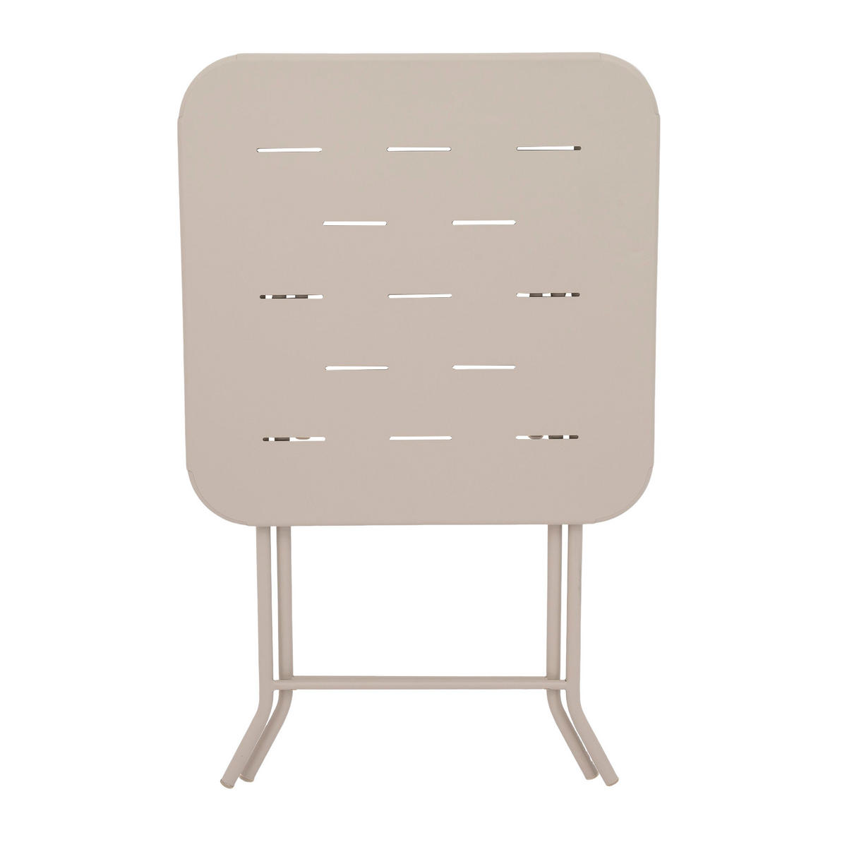 BISTROSET 3 teilig klappbar Metall beige - Beige, Metall - LEBENLANG