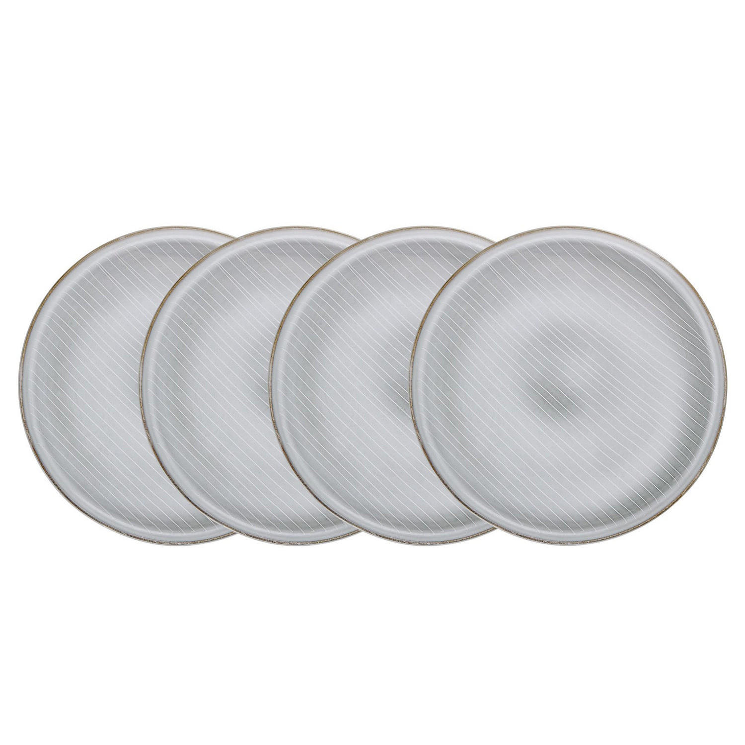 TELLER (4er Set) Henley - Grau, Keramik (28/28/2cm) - Butlers