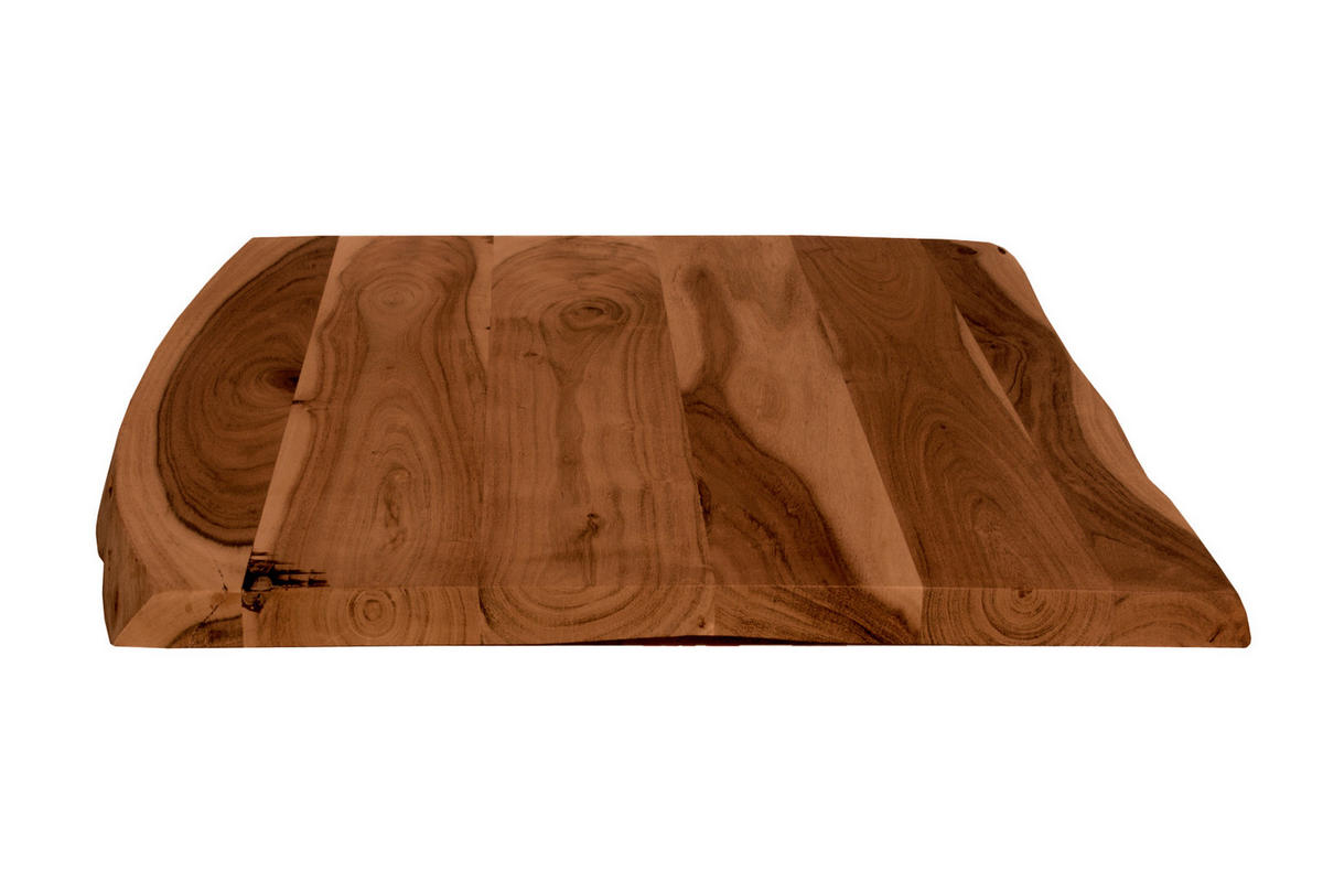 TISCHPLATTE CURT - Braun/Naturfarben, Akazienholz/Holz (60/60/3cm) - SAM