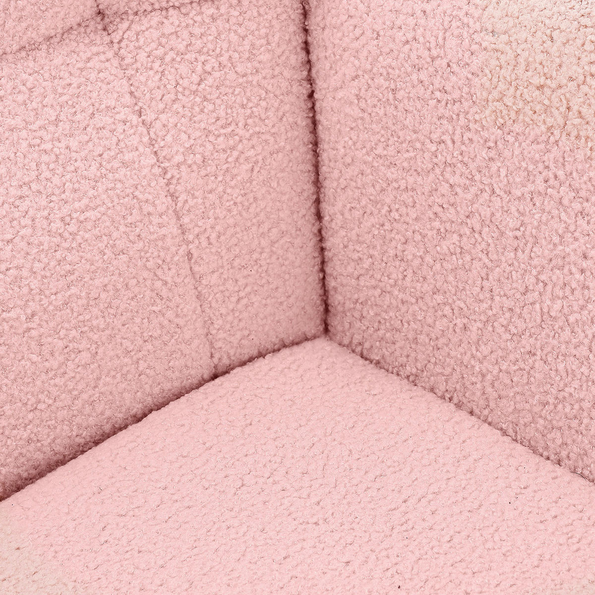 SCHAUKELSESSEL Rosa mit Metallgestell für Wohnzimmer - Rosa, Holz/Textil (75/92/68cm) - PARAFTA HOME