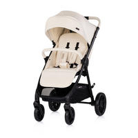 KINDERWAGEN Ultera creme klappbar Korb Federung Hinterradbremse Gurt - Beige, Metall (75/56/102cm) - Chipolino