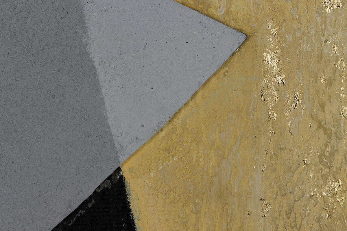 ACRYLBILD HANDGEMALT 75/100 cm - Schwarz, Holz/Textil (1.8/100cm) - KUNSTLOFT