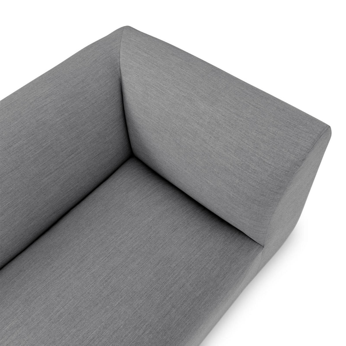 GARTENSOFA CALABRIA dunkelgrau - Dunkelgrau, Kunststoff (251/74/193cm) - IDIMEX