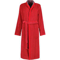 BADEMANTEL DAMEN SCHALKRAGEN SHADES 1491 ROT - 27 - Rot, Textil (Snull) - Cawoe