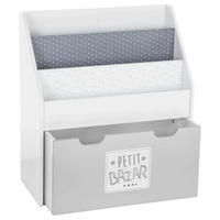 KINDERREGAL grau weiß - Grau, Holzwerkstoff (30/70/62cm) - Atmosphera for kids