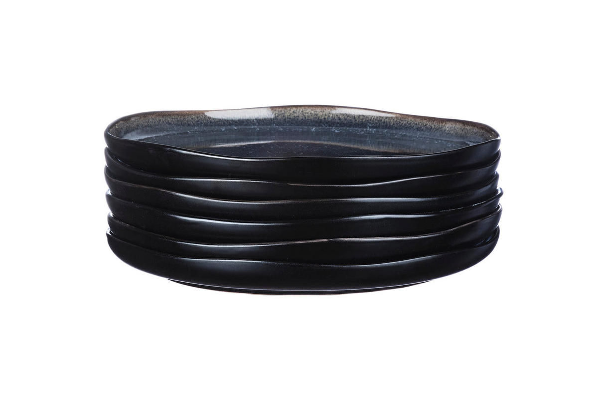 TELLER Iris Ø26cm - 6er-Set - Nachtblau - Blau, Keramik (26cm) - Björn