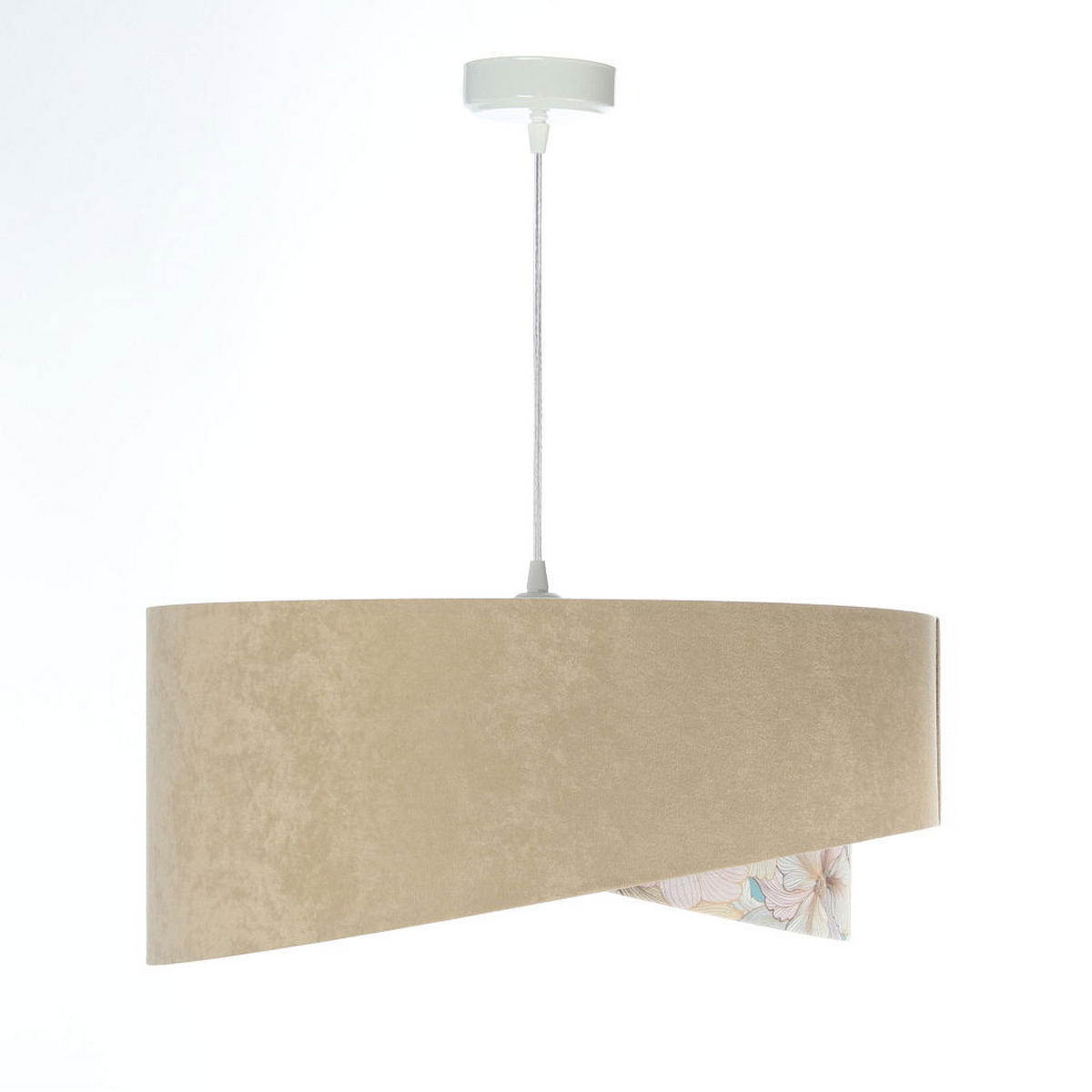 HÄNGELEUCHTE Silber 50/23 cm - Silberfarben, Kunststoff (50/1.3/23cm) - ONZENO