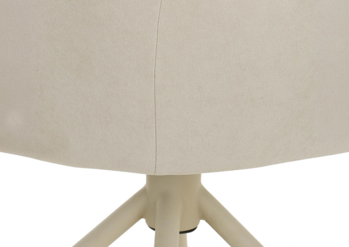 STUHL 100% Polyester 59 x 63 x 86 cm beige POLSTERSTÜHLE #02 - Beige, Kunststoff (59/86/63cm) - Massivmoebel24