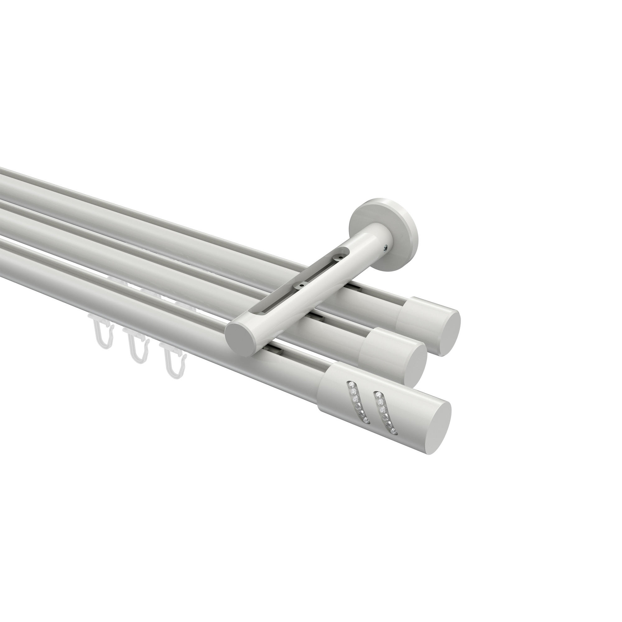 Interdeco Gardinenstange Weiß 360 cm