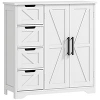 BADSCHRANK Weiß 81,2/30/83,8 cm - Weiß, Holzwerkstoff (81.2/83.8/30cm) - PANGIVO