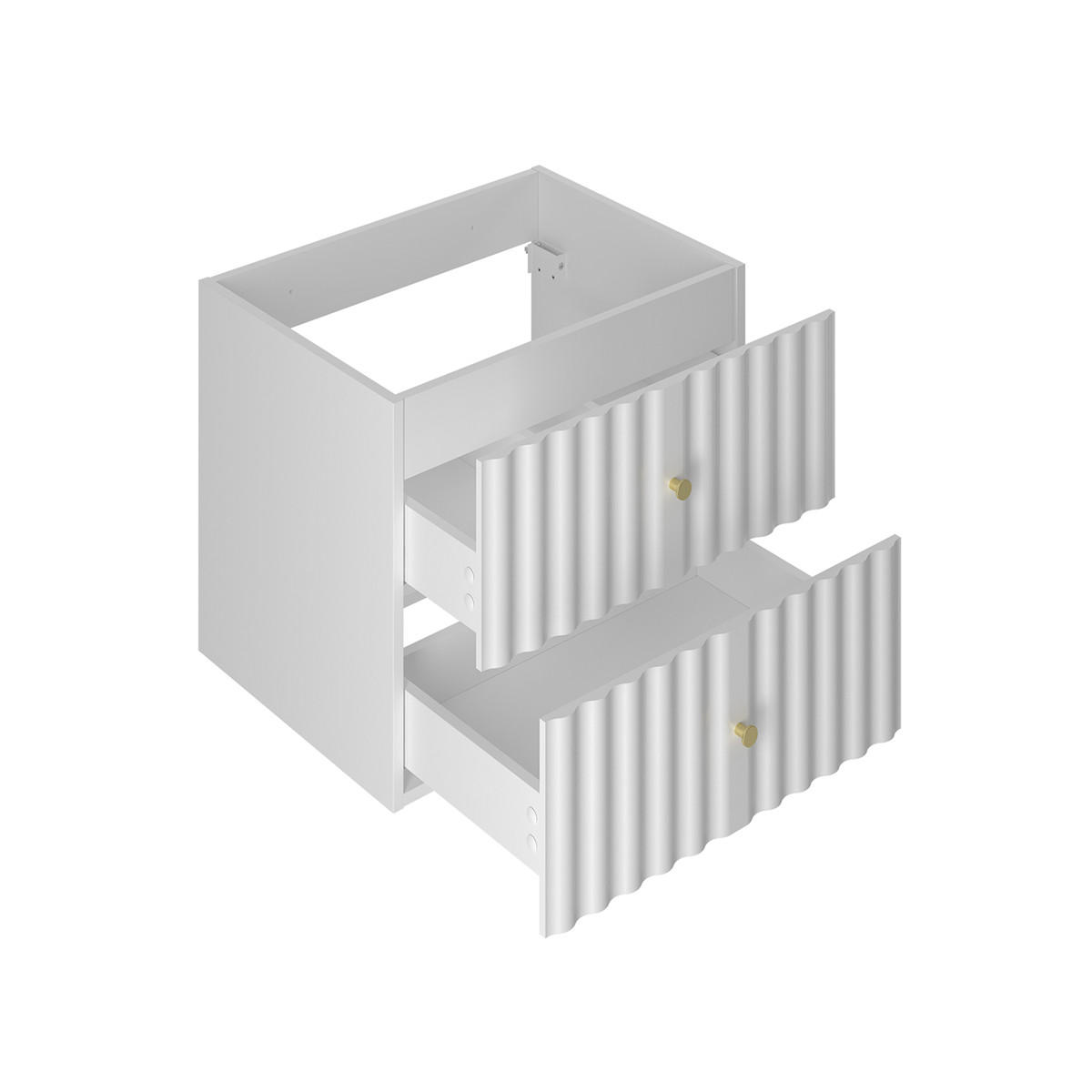 WASCHTISCHUNTERSCHRANK 120cm Izae Weiß - Weiß, Holzwerkstoff (120/50/45.8cm) - Petits-meubles