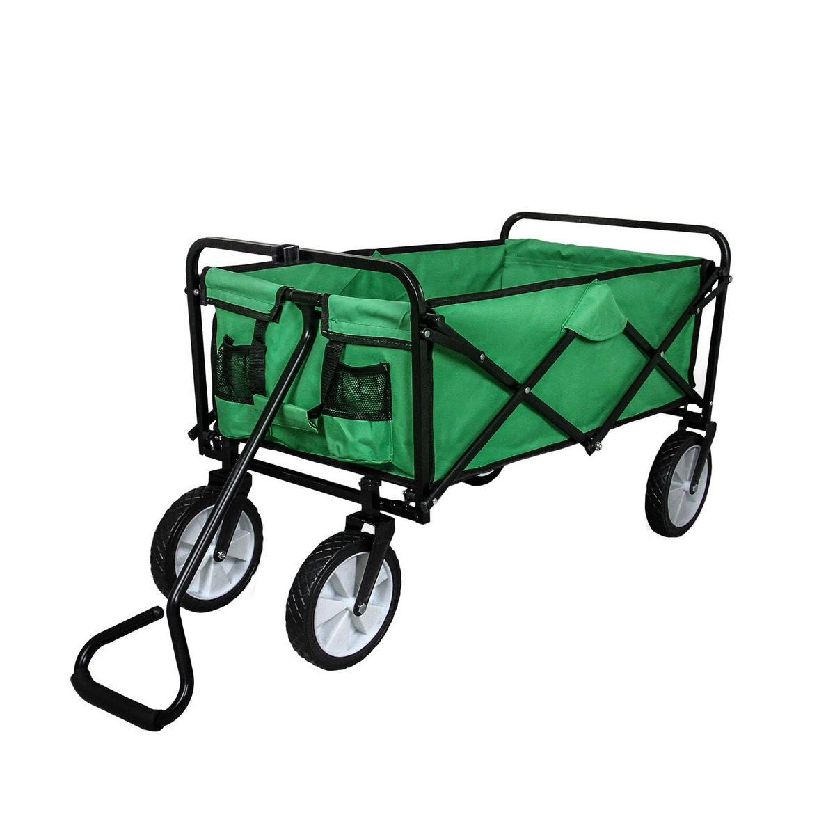 GARTENWAGEN Faltbar Grün - Grün, Textil/Metall (53/113/98cm) - Monstershop