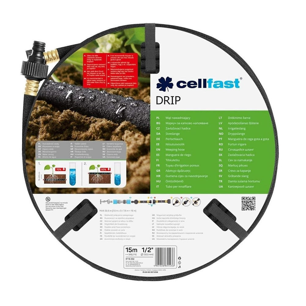 Cellfast Perlschlauch Transparent 1500 cm